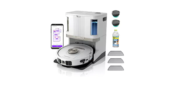 Smart robot vacuum cleaner with docking station and accessories